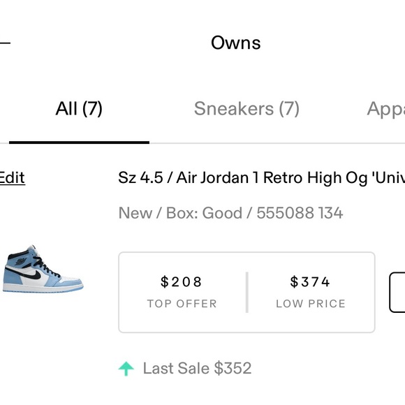 Authentic Air Jordan 1 Retro High OG ‘University Blue’ - Picture 8 of 8